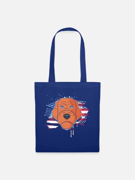 Griffon Hund - Stoffbeutel - Royalblau