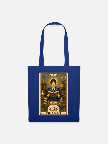Leser | Bücher Tarot - Stoffbeutel - Royalblau