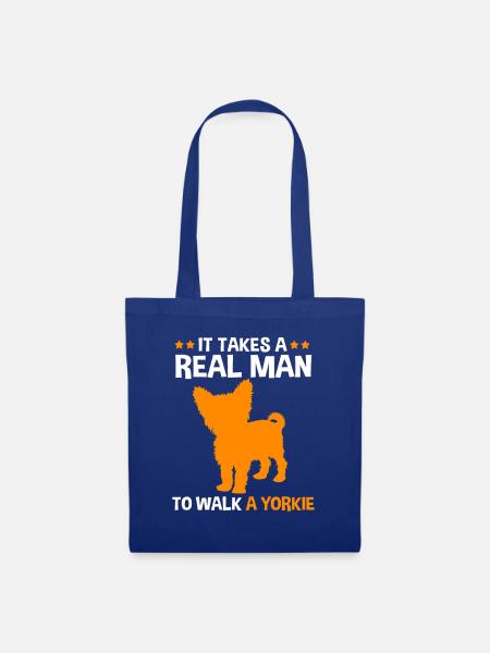 Yorkshire Terrier - Stoffbeutel - Royalblau