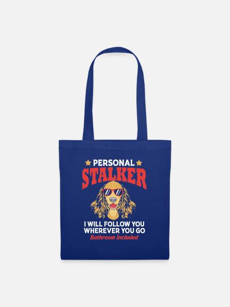 Cocker Spaniel - Stoffbeutel - Royalblau