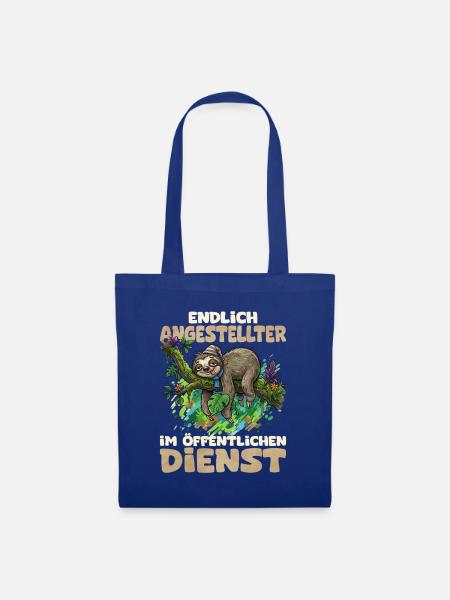 Endlich Angestellter im Öffentlichen Dienst - Stoffbeutel - Royalblau
