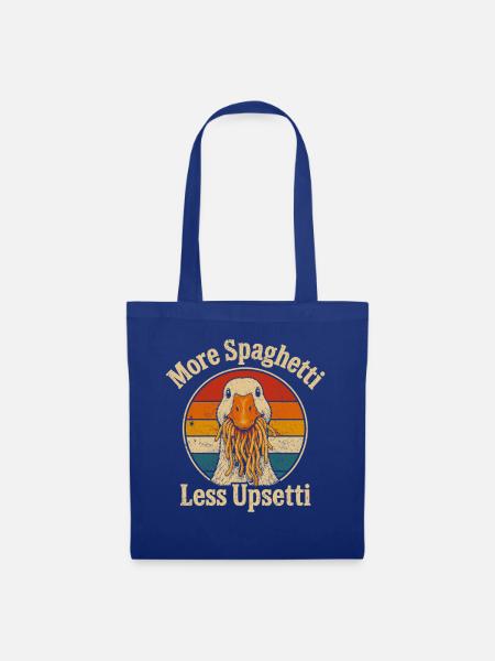 Mehr Spaghetti Weniger Upsetti - Stoffbeutel - Royalblau