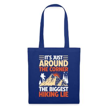 Hiking Mountain Trail Backpacking Outdoors Poaching - Tote Bag - royal blue - Front