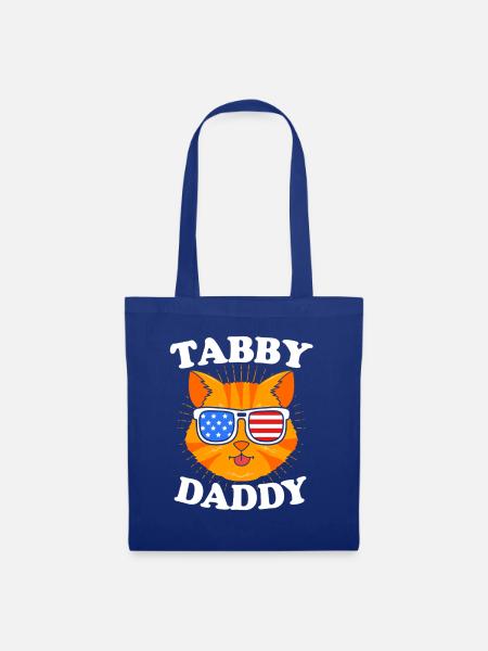 Tabby Katze - Stoffbeutel - Royalblau