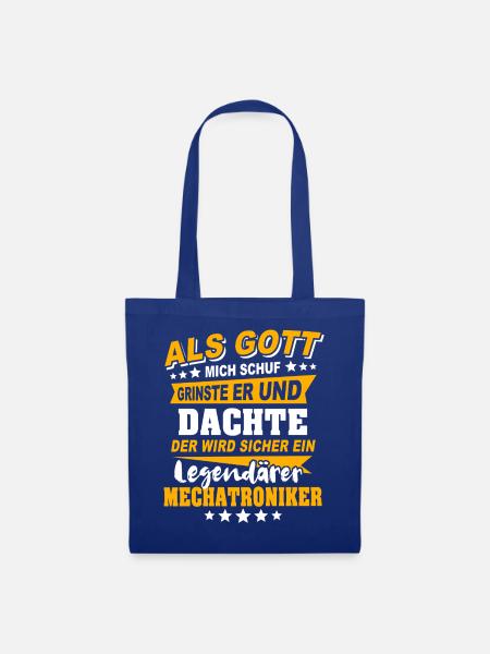 Mechatroniker Sprüche - Stoffbeutel - Royalblau