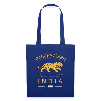 Bandhavgarh Tiger India National Park - Stoffbeutel - Royalblau - Vorne