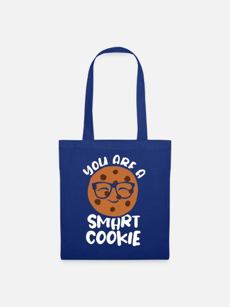 Cookie Plätzchen Keks - Stoffbeutel - Royalblau