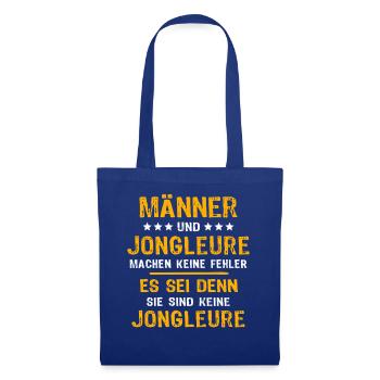Jongleur Jonglieren - Stoffbeutel - Royalblau - Vorne