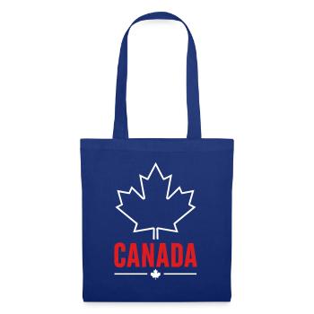 Red Maple Leaf Canada Logo Tee - Stoffbeutel - Royalblau - Vorne