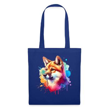 Australischer Wildhund Motiv - Stoffbeutel - Royalblau - Vorne