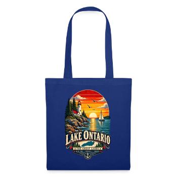 Lake Ontario Funny Vintage - Stoffbeutel - Royalblau - Vorne