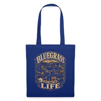 Bluegrass Musik - Stoffbeutel - Royalblau - Vorne