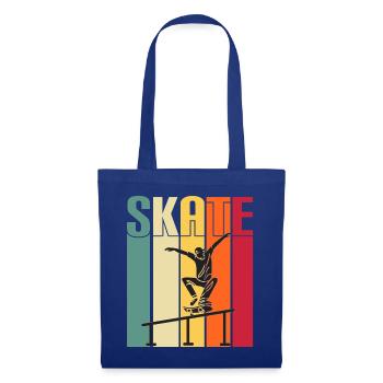skateboard skaten skate sport fahren skaten - Stoffbeutel - Royalblau - Vorne