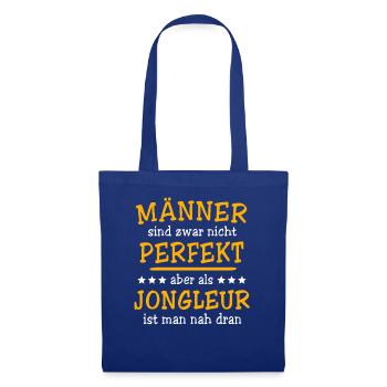Jongleur Jonglieren - Stoffbeutel - Royalblau - Vorne