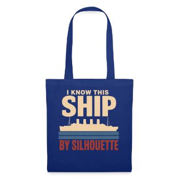 Ozeandampfer Maritime Geschichte Historisches - Stoffbeutel - Royalblau - Vorne