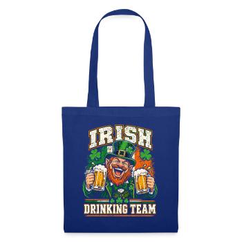 Irish Cheers, Irish Team, Lucky Drinks, Pub Leprec - Stoffbeutel - Royalblau - Vorne