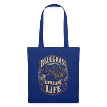 Bluegrass Musik - Stoffbeutel - Royalblau - Vorne