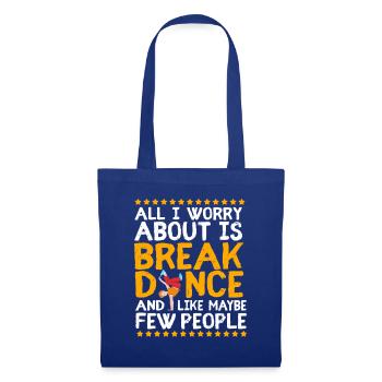 Breakdance - Stoffbeutel - Royalblau - Vorne