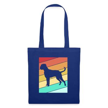 Boxer Hund - Stoffbeutel - Royalblau - Vorne