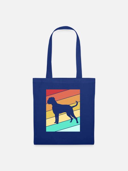 Boxer Hund - Stoffbeutel - Royalblau