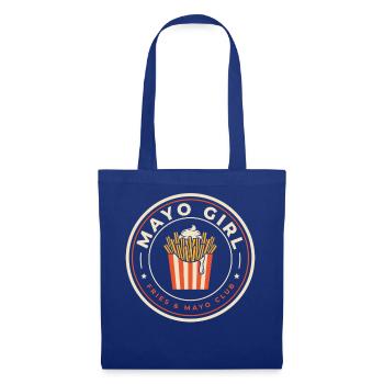 Mayo Girl - Fries & Mayo Club Retro Pommes Design - Stoffbeutel - Royalblau - Vorne