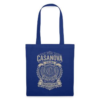 Casanova Ding – Du Verstehst Das Nicht - Stoffbeutel - Royalblau - Vorne