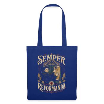 Semper Reformanda - Stoffbeutel - Royalblau - Vorne