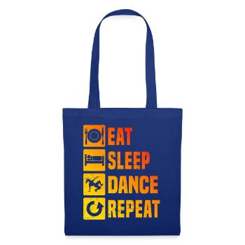 Streetdance Geschenkidee für eine Hip-Hop-Tänzerin - Stoffbeutel - Royalblau - Vorne