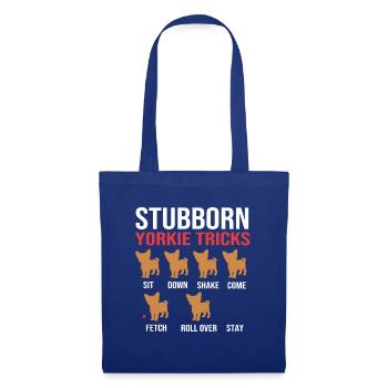 Yorkshire Terrier - Stoffbeutel - Royalblau - Vorne