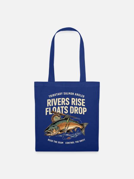Flussforelle Angler-Design - Stoffbeutel - Royalblau