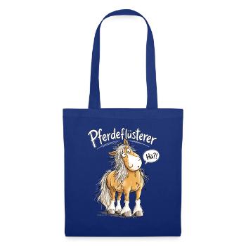Pferdeflüsterer I  Lustiger Pferde Spruch Pferd - Stoffbeutel - Royalblau - Vorne