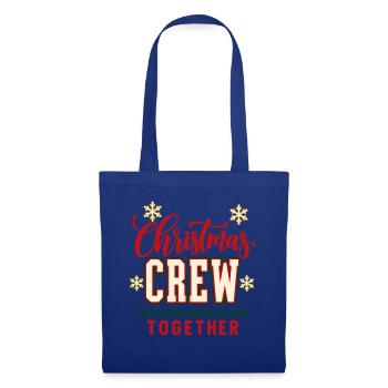 Christmas Crew – Making Memories Together - Stoffbeutel - Royalblau - Vorne