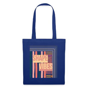 Shape Vibes Farbblockprint - Stoffbeutel - Royalblau - Vorne