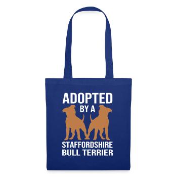 Staffordshire Bullterrier - Stoffbeutel - Royalblau - Vorne