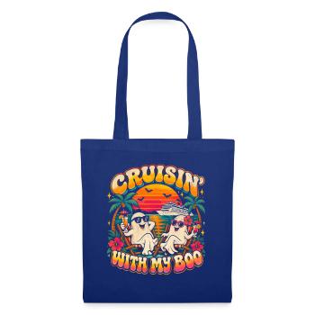 Crusin mit Boo am Strand - Stoffbeutel - Royalblau - Vorne