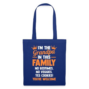 Grandfather Papaw Pop Gramps Granddad Grandpa - Stoffbeutel - Royalblau - Vorne