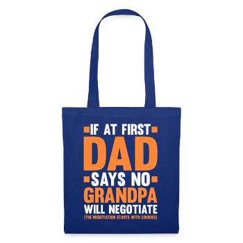 Grandfather Papaw Pop Gramps Granddad Grandpa - Stoffbeutel - Royalblau - Vorne