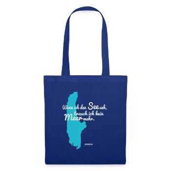 Wenn ich den See seh – Ammersee - Stoffbeutel - Royalblau - Vorne