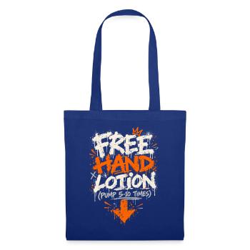 Freie Hand Graffiti Schrift - Stoffbeutel - Royalblau - Vorne