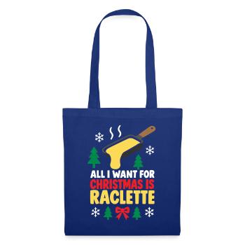 Noël Raclette: Alles für Käse - Stoffbeutel - Royalblau - Vorne