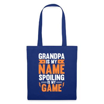 Grandfather Papaw Pop Gramps Granddad Grandpa - Stoffbeutel - Royalblau - Vorne