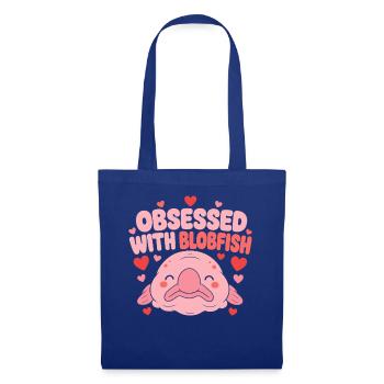 Besessen Von Blobfischen Süße Rosa Herzen Kawaii - Stoffbeutel - Royalblau - Vorne