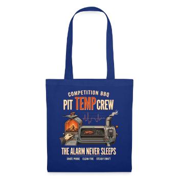 Pit Temp Crew – Alarm Never Sleeps - Stoffbeutel - Royalblau - Vorne