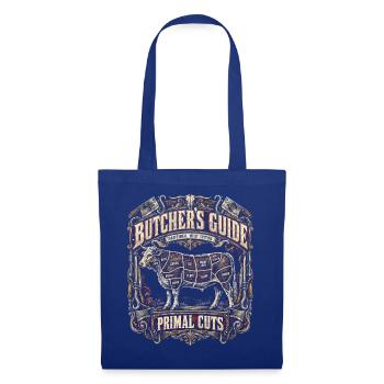 Metzger Schlachter Metzgerhandwerk - Stoffbeutel - Royalblau - Vorne