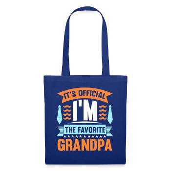 Grandfather Papaw Pop Gramps Granddad Grandpa - Stoffbeutel - Royalblau - Vorne