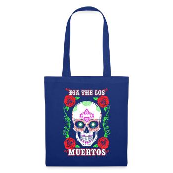 Sugar Skull Maske Mexican Sugar Skull Mexican - Stoffbeutel - Royalblau - Vorne