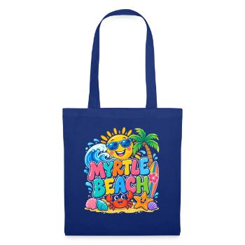 Myrtle Beach Sonne & Meer - Stoffbeutel - Royalblau - Vorne