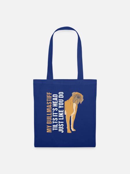 Bullmastiff - Stoffbeutel - Royalblau