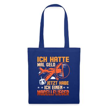 Modellflieger Spruch Modell Flieger RC Flugzeug - Stoffbeutel - Royalblau - Vorne