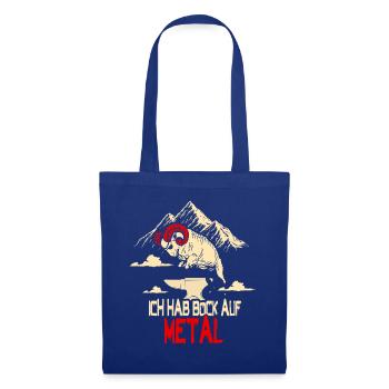 Bock Auf Metal Heavy Death Metal Musik Funny - Stoffbeutel - Royalblau - Vorne